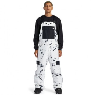 White Camo Men DC Shoes Docile Technical Snowboard Pants | DC-2419637