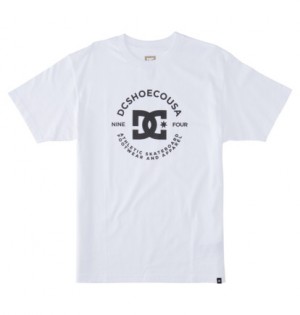 White Men DC Shoes DC Star Pilot T-Shirt | DC-7630851