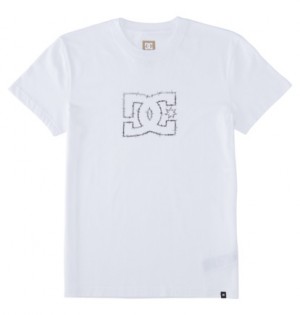 White Men DC Shoes DC Zig Zag T-Shirt | DC-1067839