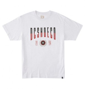 White Men DC Shoes Dropout T-Shirt | DC-3172589