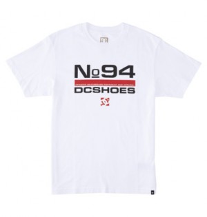 White Men DC Shoes Nine Four T-Shirt | DC-5091832