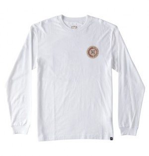 White Men DC Shoes Old Head Long Sleeve T-Shirt | DC-6548921