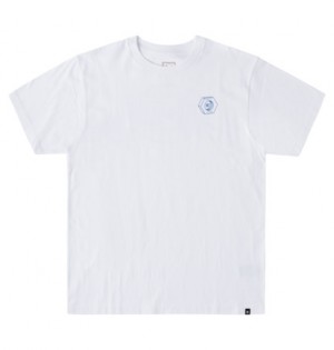 White Men DC Shoes Quality Goods T-Shirt | DC-6721493