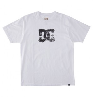 White Men DC Shoes Sketchy T-Shirt | DC-1842036