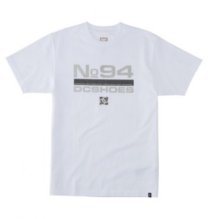 White Men DC Shoes Static 94 T-Shirt | DC-2135896