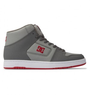 White / Grey / Orange Men DC Shoes Manteca 4 Hi Sneakers | DC-6350217