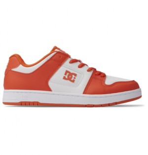 White / Orange Men DC Shoes Manteca 4 Sn Sneakers | DC-2164035