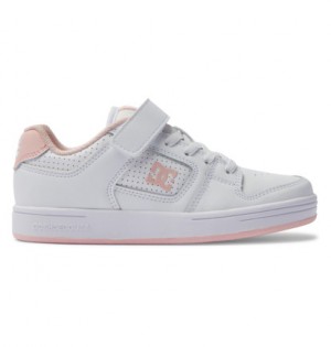 White / Pink Kids' DC Shoes Manteca 4 V Skate Shoes | DC-6912750