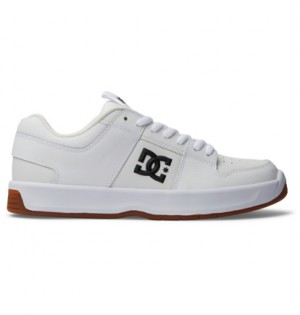 White / White Men DC Shoes Lynx Zero Skate Shoes | DC-0217863