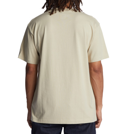 Beige Men DC Shoes Still Here T-Shirt | DC-0312475