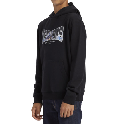 Black Kids' DC Shoes Astro Pullover Hoodie | DC-1964732