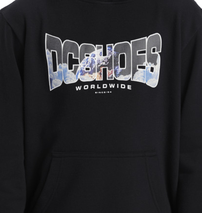 Black Kids' DC Shoes Astro Pullover Hoodie | DC-1964732