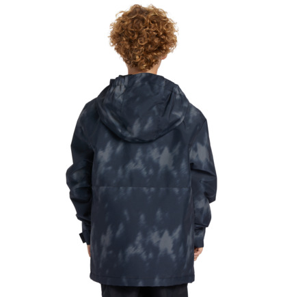 Black Kids' DC Shoes Basis Print Technical Snowboard Jackets | DC-2741983