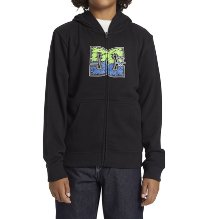 Black Kids' DC Shoes DC Star Inline Zip-Up Hoodie | DC-7531469