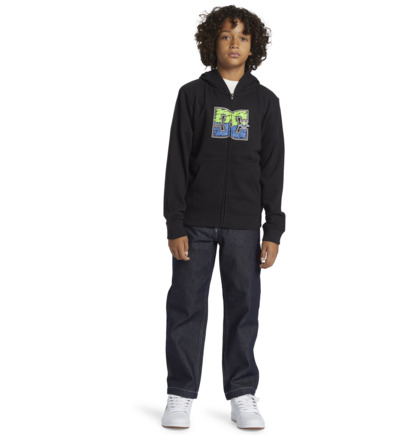 Black Kids' DC Shoes DC Star Inline Zip-Up Hoodie | DC-7531469