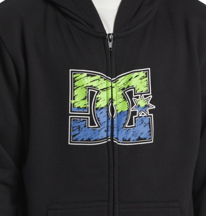 Black Kids' DC Shoes DC Star Inline Zip-Up Hoodie | DC-7531469