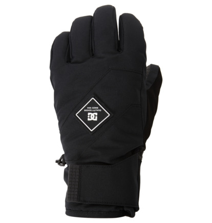 Black Kids\' DC Shoes Franchise Technical Snow Gloves | DC-2765983