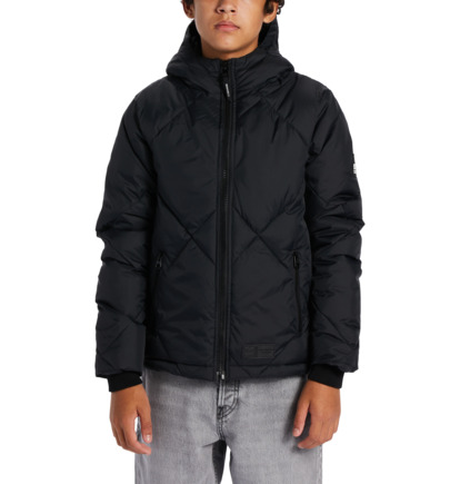 Black Kids' DC Shoes Passage Puffer Jackets | DC-0436985