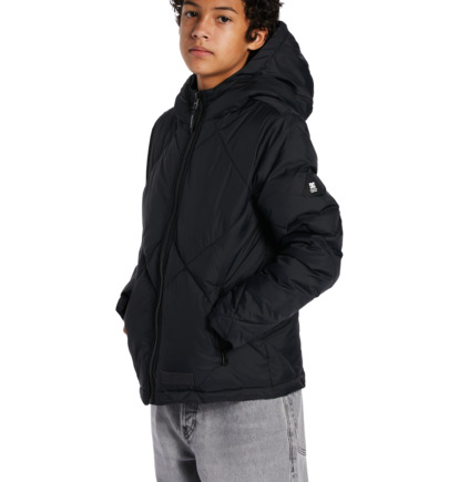 Black Kids' DC Shoes Passage Puffer Jackets | DC-0436985