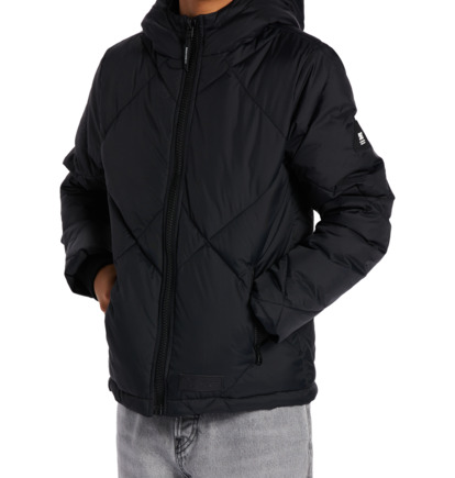 Black Kids' DC Shoes Passage Puffer Jackets | DC-0436985