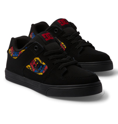 Black Kids' DC Shoes Pure Elastic Skate Shoes | DC-0568249