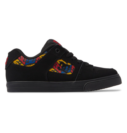 Black Kids\' DC Shoes Pure Elastic Skate Shoes | DC-0568249