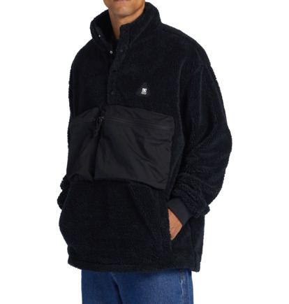 Black Men DC Shoes Avalon Mock Neck Fleece | DC-9751840