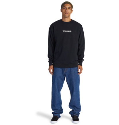 Black Men DC Shoes Baseline Sweatshirts | DC-9405217