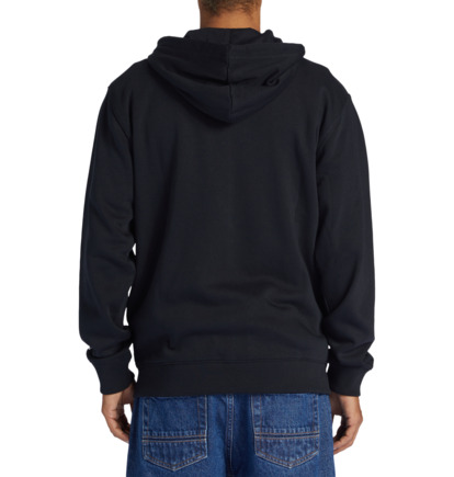 Black Men DC Shoes Baseline Zip-Up Hoodie | DC-4582173