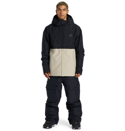 Black Men DC Shoes Basis Technical Snowboard Jackets | DC-7281906