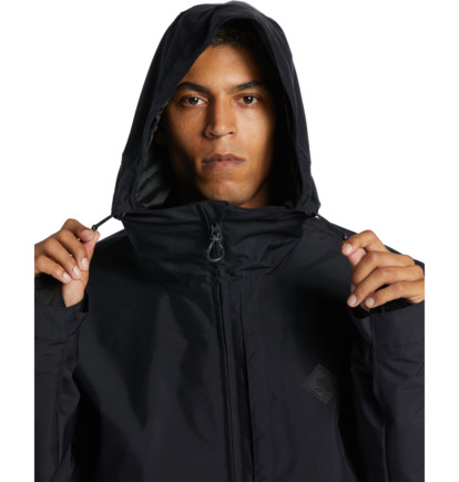 Black Men DC Shoes Basis Technical Snowboard Jackets | DC-7281906