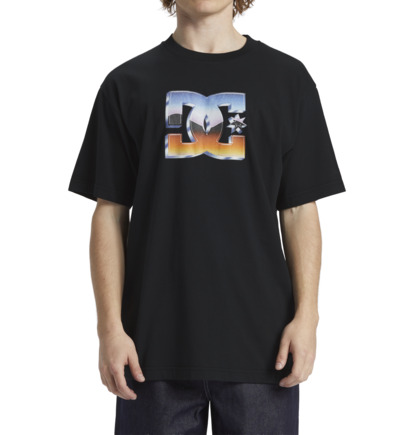 Black Men DC Shoes Chrome T-Shirt | DC-0125863