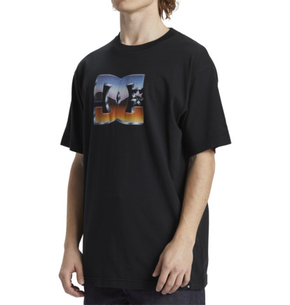 Black Men DC Shoes Chrome T-Shirt | DC-0125863