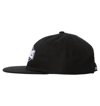 Black Men DC Shoes Fall Back Strapback Cap | DC-2479860