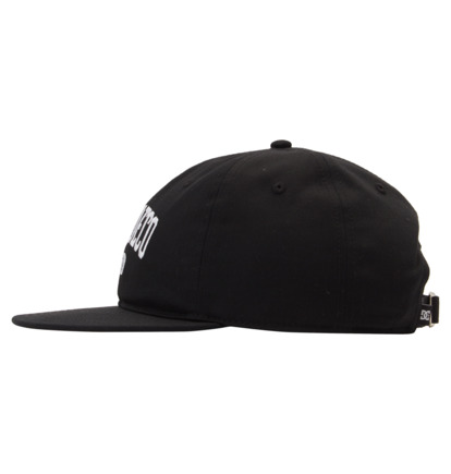 Black Men DC Shoes Gymnasium Strapback Cap | DC-4380672