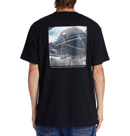 Black Men DC Shoes Heikkila Sw 360 Flip T-Shirt | DC-4703162