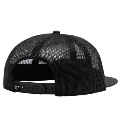 Black Men DC Shoes Meshed Up Snapback Cap | DC-6053271