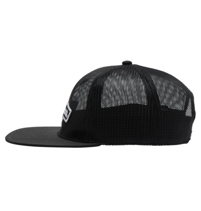 Black Men DC Shoes Meshed Up Snapback Cap | DC-6053271