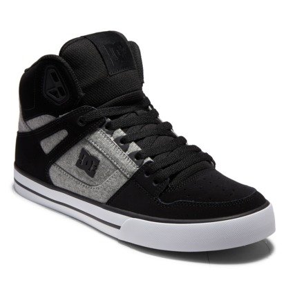 Black Men DC Shoes Pure High-Top Sneakers | DC-5619482