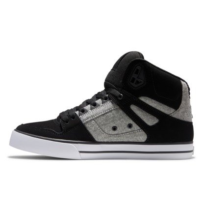 Black Men DC Shoes Pure High-Top Sneakers | DC-5619482