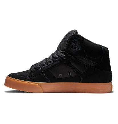 Black Men DC Shoes Pure High-Top Sneakers | DC-5073482