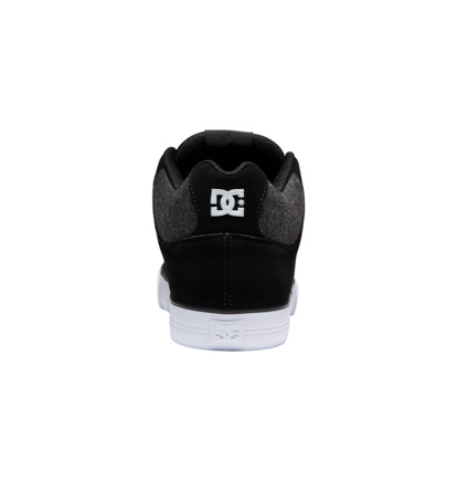 Black Men DC Shoes Pure Mid Top Sneakers | DC-8965342