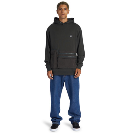 Black Men DC Shoes Reserve Hoodie | DC-8036297