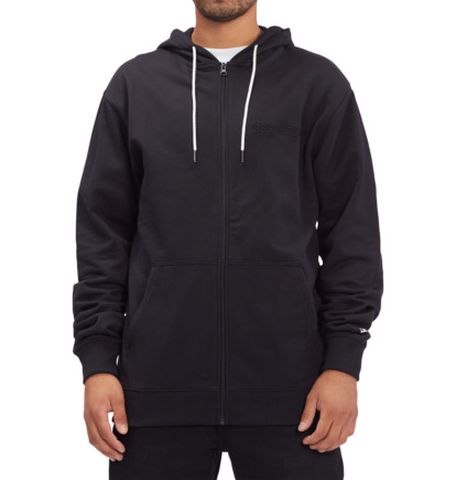 Black Men DC Shoes Riot Zip-Up Hoodie | DC-6251973