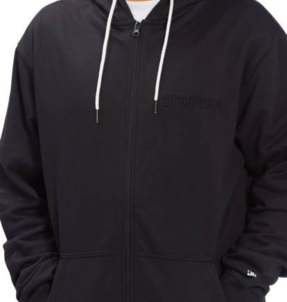 Black Men DC Shoes Riot Zip-Up Hoodie | DC-6251973