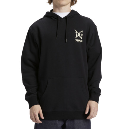 Black Men DC Shoes Rocker Pullover Hoodie | DC-5407826