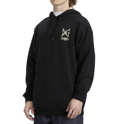 Black Men DC Shoes Rocker Pullover Hoodie | DC-5407826