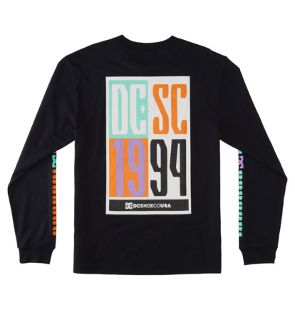 Black Men DC Shoes Sportster Long Sleeve T-Shirt | DC-5163824