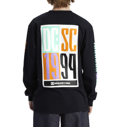 Black Men DC Shoes Sportster Long Sleeve T-Shirt | DC-5163824