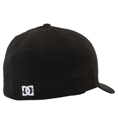 Black Men DC Shoes Star Flexfit Cap | DC-0871263